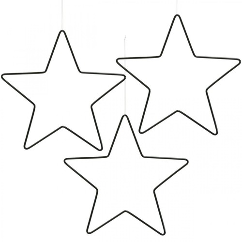 Schwarzer metallstern - schwarzer,