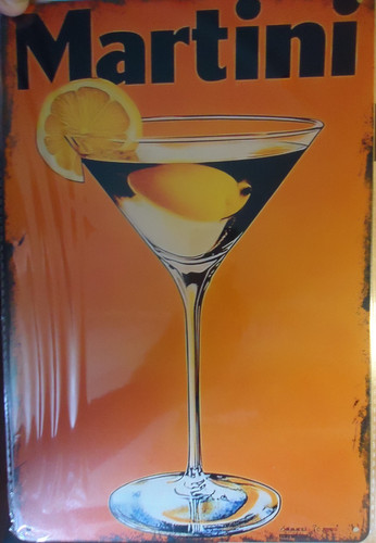 Martini blechschild - martini,