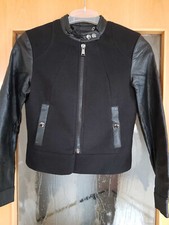 Damenjacke, Blouson, Bikerstyle, schwarz, Gr.36