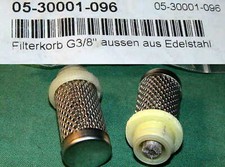 2x VA INOX FILTER SAUGKORB H+P Handwaschanlage Aquaristik Pool Gartenteich Bach