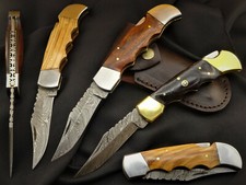 Damastmesser Klappmesser Jagdmesser Taschen-Messer Groß 21+ cm NEU ROSTFREI (T26