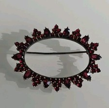 Haarspangen Haarschmuck GRANATE  ALT