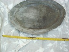 2  alte Metall Teller Antik 