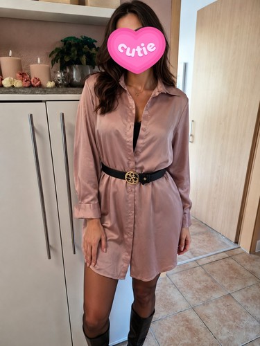 Italy moda tunika - bluse, satin