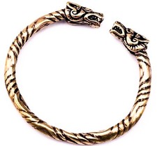 Bronze wikinger armreif drache - bronze,