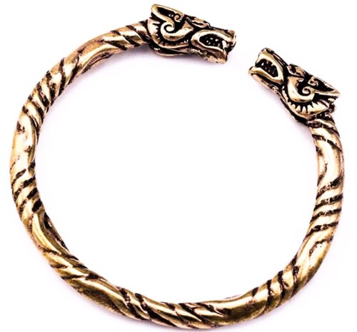 Bronze wikinger armreif drache - wikinger,