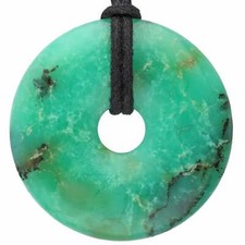 Chrysopras, natur Donut 40 mm