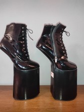 Handmade Stiefel pcv lack pu