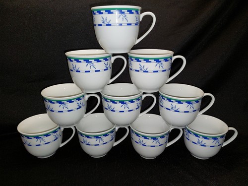 10x van well tasse blau - tasse, grün