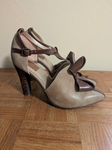 Joyfolie tan leather - tan, ankle