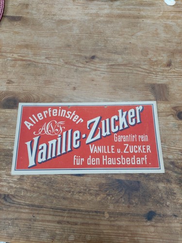 Werbeschild pappe vanille - werbeschild,