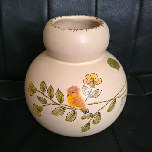 Vase keramik weiß creme - keramik, mit