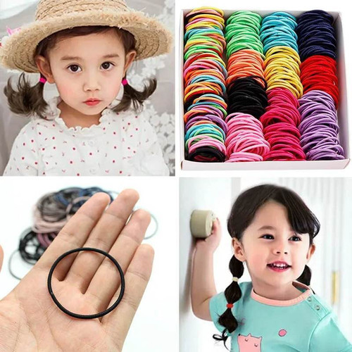 100 damen kinder haargummi - kinder,