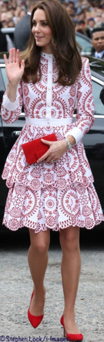 Red bag - clutch, bow