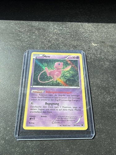 Pokémon karte mew 124 - karte,