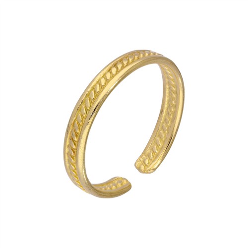 Zehenring gelbgold plattiert - zehenring,