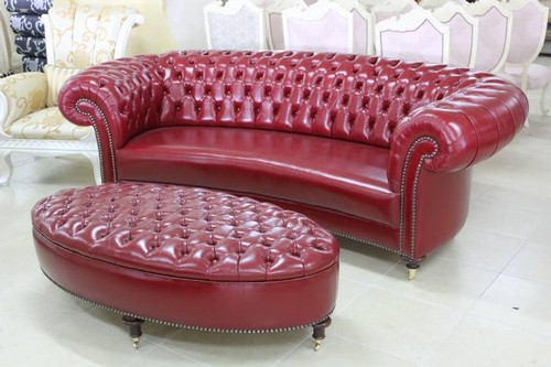 Chesterfield sitzer hocker - chesterfield, +