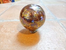 Gartenstecker Gartenkugel Deko Kugel Porzellan pink grün gold irisierend