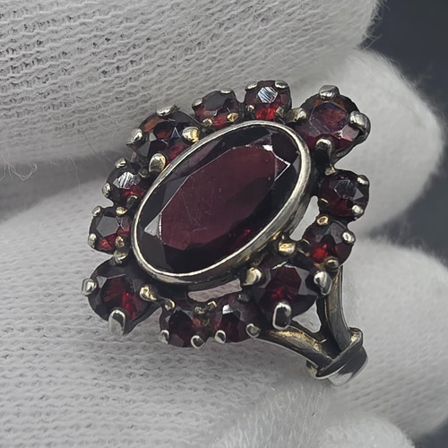 Vintage art deco stil granat - art,