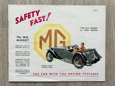 MG Midget J2 Prospekt 1933