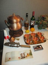 Feuerzangenbowle Kupfer Messing 6 Pers. Krambambuli Rezepte Jenaer Glas