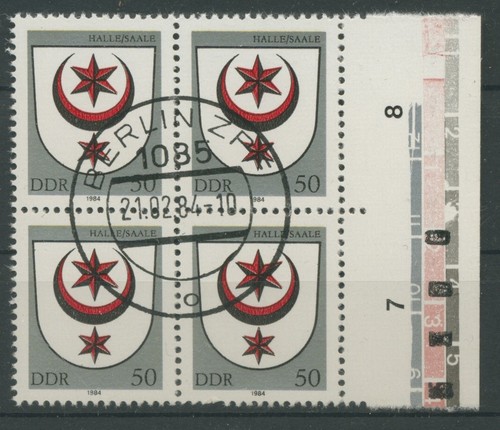 Ddr 1984 stadtwappen 2858 mit - stadtwappen,