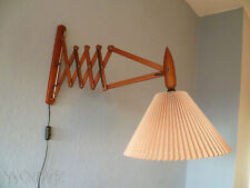 Stylische Teak Scherenlampe Lampe Leuchte Erik HANSEN Le Klint 60er 70er Danish