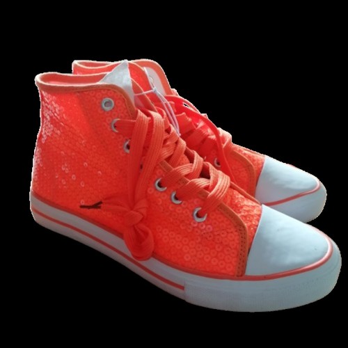Glitzerschuhe orange