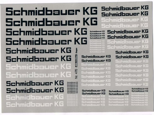 Decals schmidbauer - "schmidbauer,