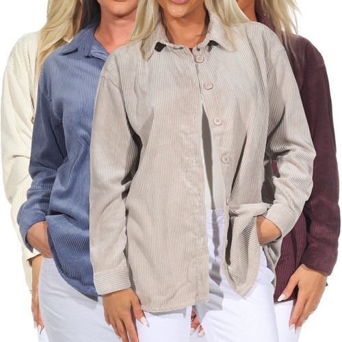 Fresh made damen - shacket, cord