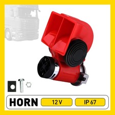 Hupe Horn für Auto 2 Klang Kompressor Fanfare Druckluft LKW PKW Boot Caravan 12V