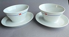 seltenes Mobiloil Porzellan Suppenschalen Suppentassse Fabrik Dekor Schönwald