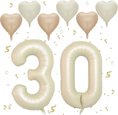 Beige luftballon - luftballon, 30