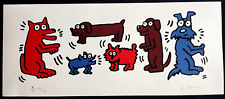 Keith Haring Litografie COA Original Signiert Numeriert Gestempelt Zertifikat