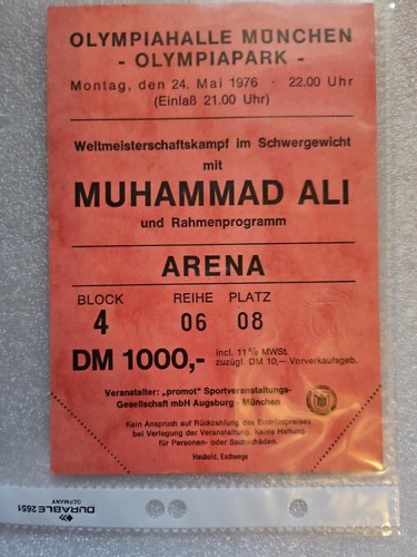 1976 boxen eintrittskarte - 1976,