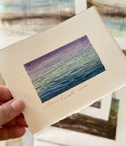 Original miniatur aquarell - original,