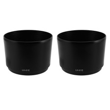 2X Lens Haube für  M.Zuiko Ed 75-300Mm F / 4.8-6.7 Lh-61E Schwarz D9S23230
