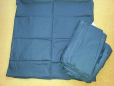 Schlafgut 2x Bettwäsche Mako Satin dunkelblau 155x220cm + 80x80cm