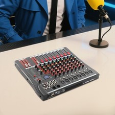 8-Kanals-Mischpult Professionelles Audiomischpult Elektrisch Live Audio Mixer