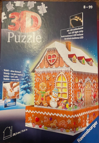 Puzzle lebkuchenhaus - 3d,