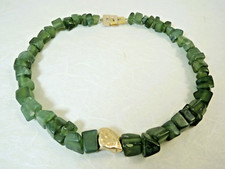 Serpentin Nugget Kette 10-13mm
