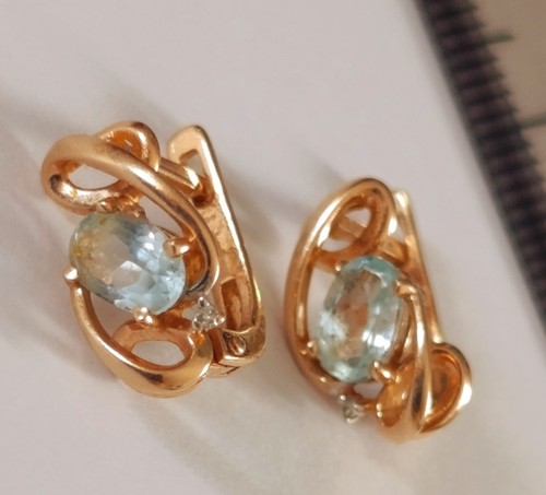 Ohrringe rotgold 14k 585 - ohrringe,