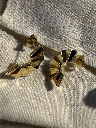 Purelei fan ohrringe gold neu - ohrringe,
