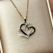 Damen Halskette Herz Gold