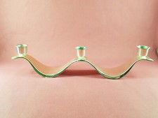 WMF - 3-armig Kerzenhalter Metall - Design Kerzenständer Midcentury - silbern