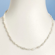 Vintage Reis Perlenkette 14K