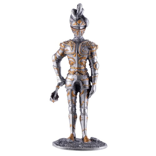 Zinnfigur ritter stehend - stehend, mit