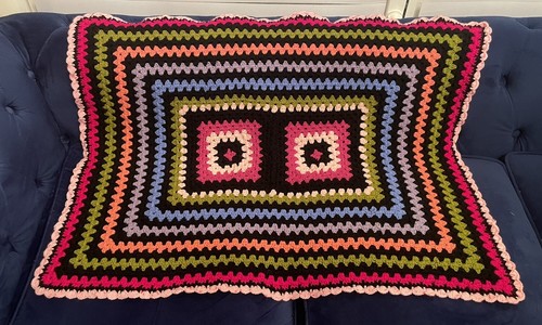 Bunte deko häkeldecke - deko,