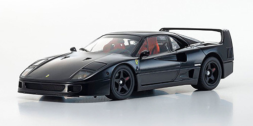 Kyosho ferrari f40 black - kyosho, *