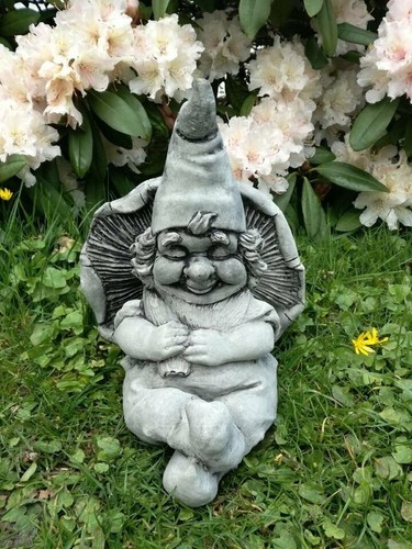 Steinfigur gartenfigur zwerg - steinfigur,
